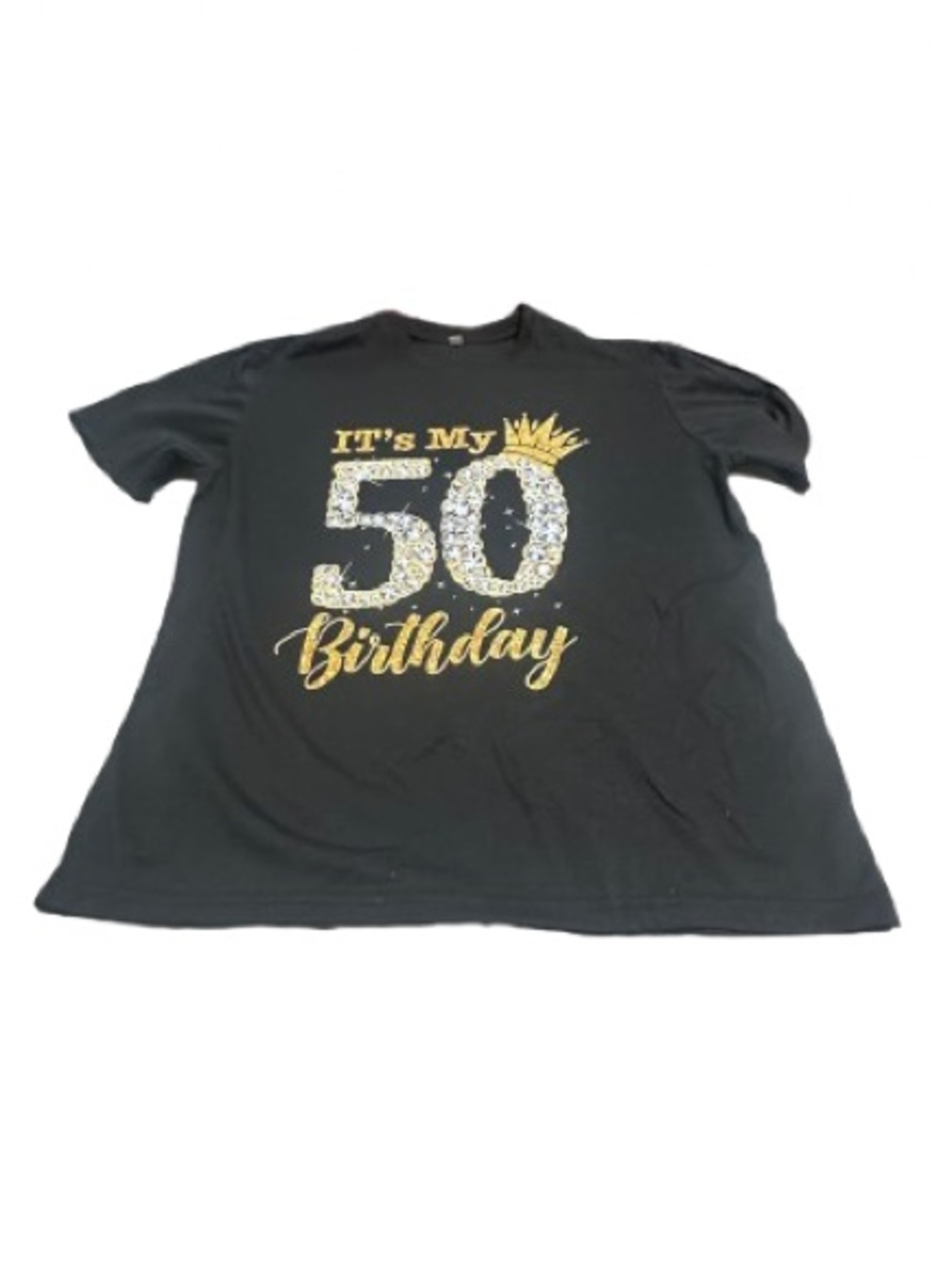 "It's My 50 Birthday" Black Graphic Tee